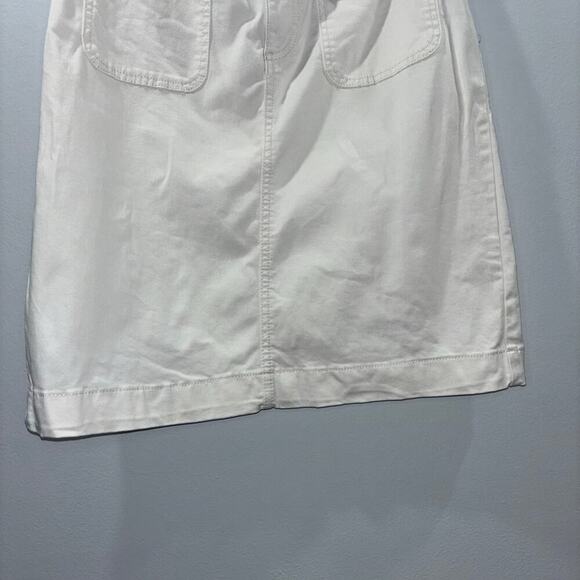 Boden White Denim A-Line Skirt – Size 4L - Picture 8 of 11